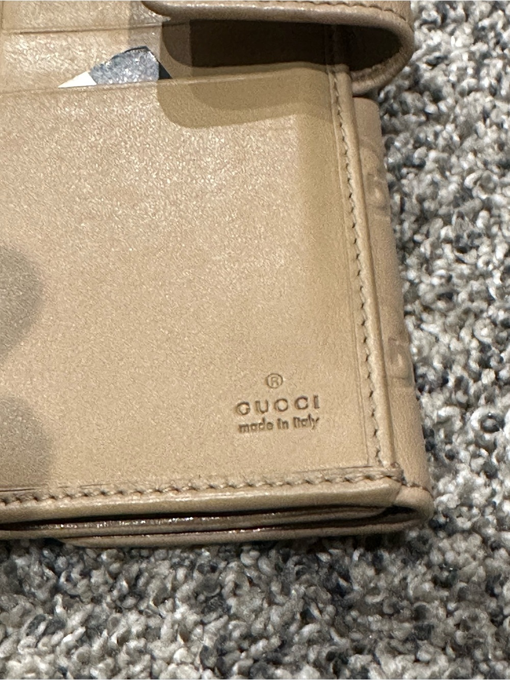 Gucci Metallic Tan GG Embossed Continental Wallet - Picture 5 of 12